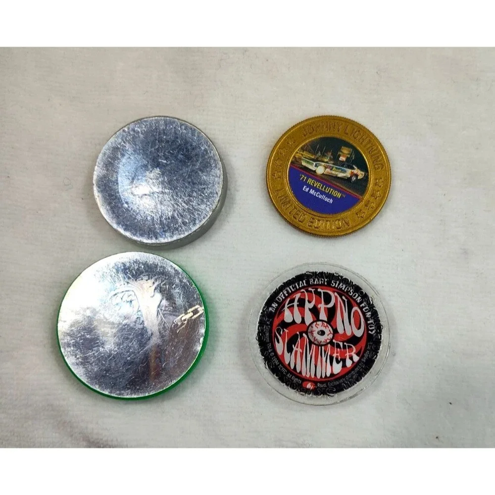 HUGE Mixed Lot 140 Vintage POG Pogs & Metal Slammers  Red 12